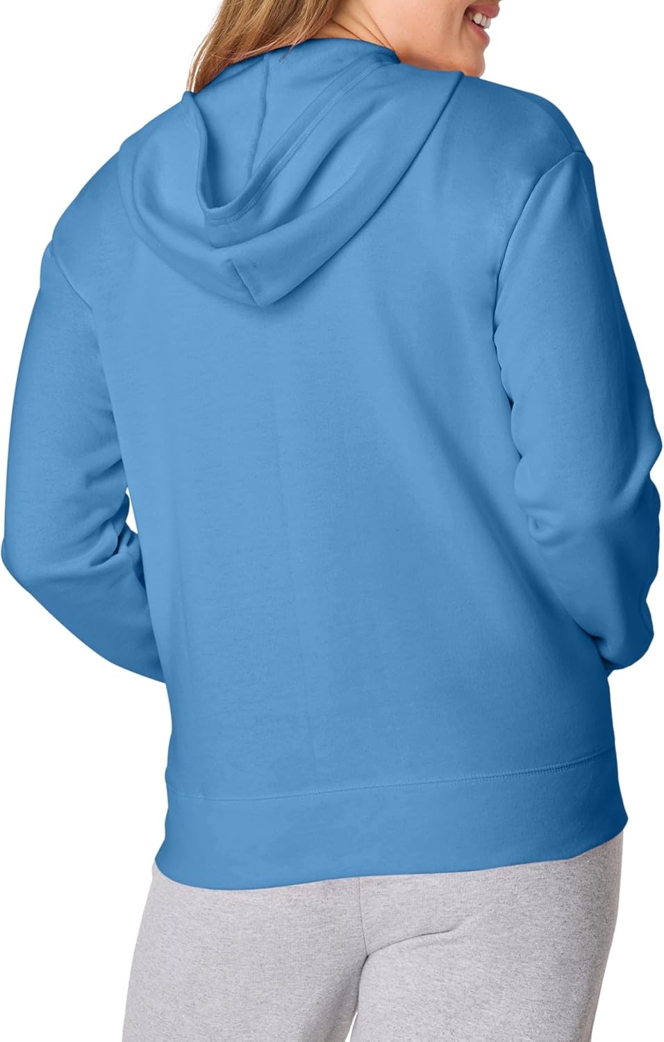image:imageHanes Womens EcoSmart Fleece Sweatshirt for Women Soft Midweight FullZip Hoodie Sweatshirt or 14 ZipDenim Blue