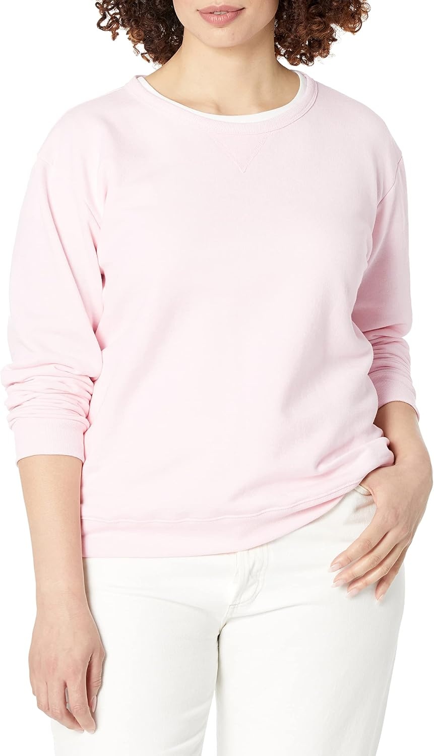 image:imageHanes Womens EcoSmart Fleece Sweatshirt for Women Soft Midweight FullZip Hoodie Sweatshirt or 14 ZipPale Pink