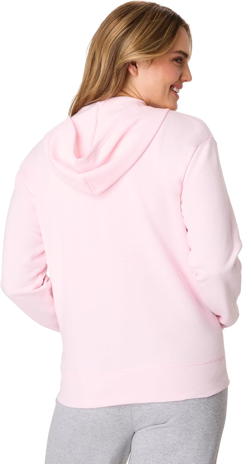image:imageHanes Womens EcoSmart Fleece Sweatshirt for Women Soft Midweight FullZip Hoodie Sweatshirt or 14 ZipPale Pink