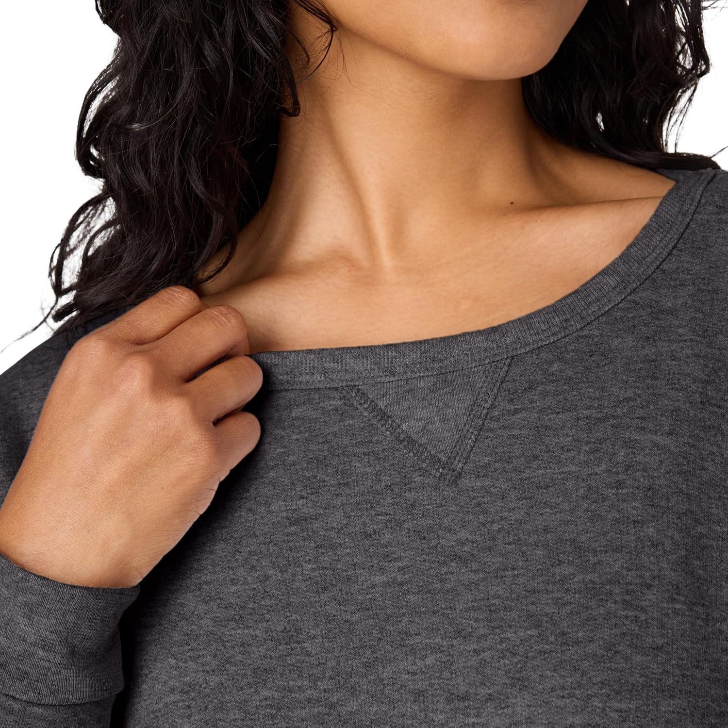 image:imageHanes Womens EcoSmart Fleece Sweatshirt for Women Soft Midweight FullZip Hoodie Sweatshirt or 14 ZipSlate Heather