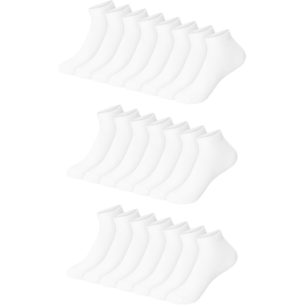 image:imageHanes Boys Ankle Socks for Boys Super Value 22pack Quarter Socks Lightweight Comfort No Slip Fit Ez SortWhite 22 Pack