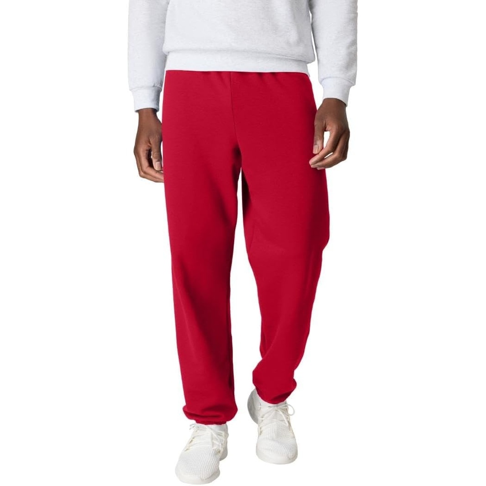 image:imageHanes Mens Ecosmart Best Sweatpants Athletic Lounge Pants with Ced CuffsDeep Red 1 Pack