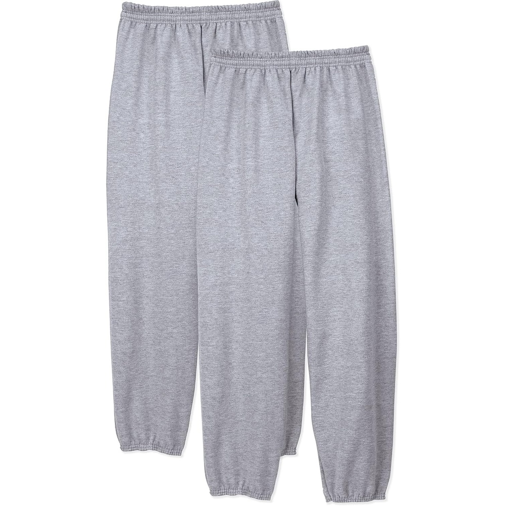 image:imageHanes Mens Ecosmart Best Sweatpants Athletic Lounge Pants with Ced CuffsLight Steel 2 Pack