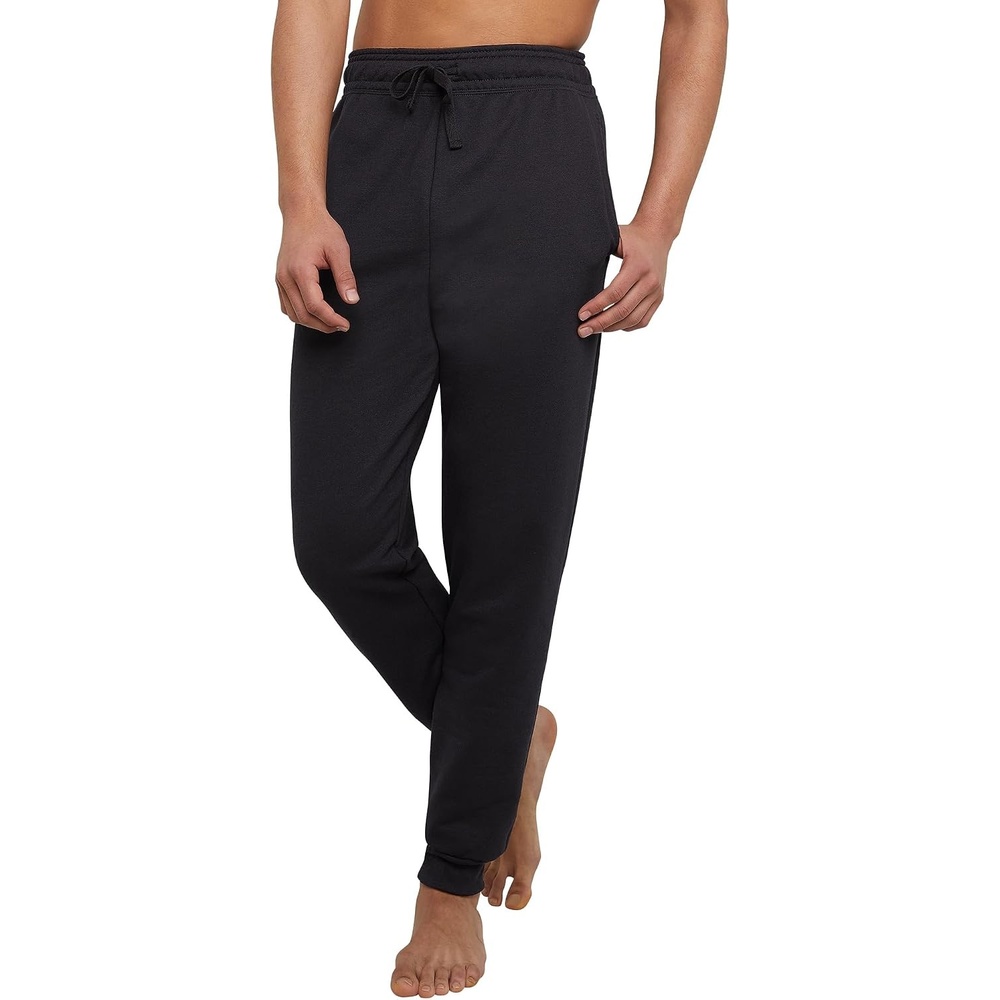 image:imageHanes Mens Joggers EcoSmart Fleece Sweatpants for Men Mens Lounge Pants 305Black