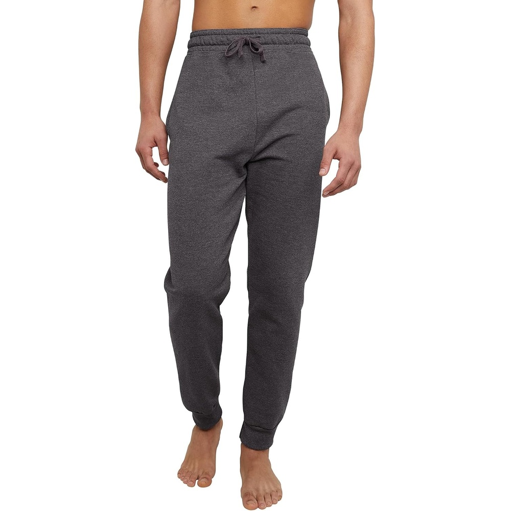 image:imageHanes Mens Joggers EcoSmart Fleece Sweatpants for Men Mens Lounge Pants 305Charcoal Heather
