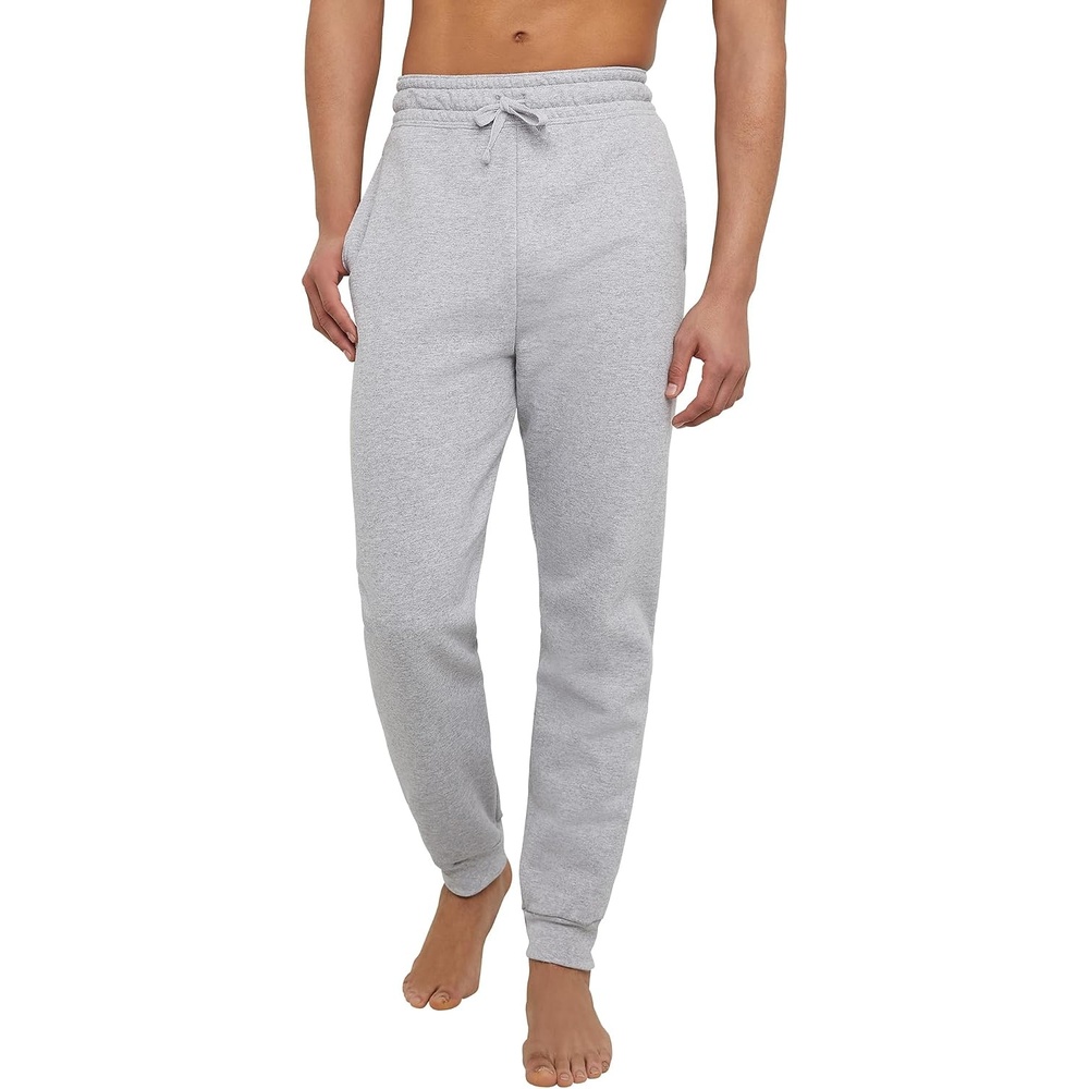 image:imageHanes Mens Joggers EcoSmart Fleece Sweatpants for Men Mens Lounge Pants 305Light Steel