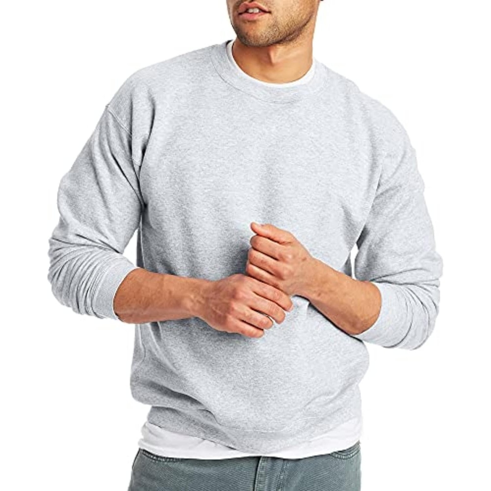 image:imageHanes Mens Sweatshirt EcoSmart Fleece Crewneck Sweatshirt Big amp Tall Available 1 or 2PackAsh 1 Pack