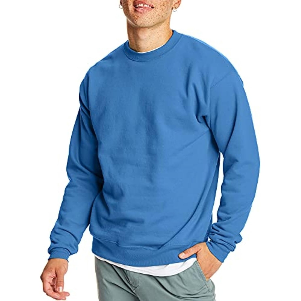 image:imageHanes Mens Sweatshirt EcoSmart Fleece Crewneck Sweatshirt Big amp Tall Available 1 or 2PackDenim Blue 1 Pack