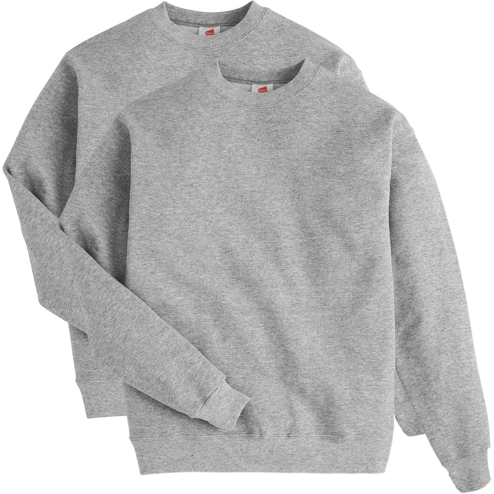 image:imageHanes Mens Sweatshirt EcoSmart Fleece Crewneck Sweatshirt Big amp Tall Available 1 or 2PackLight Steel 2 Pack