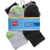 Hanes Boys’ Ankle Socks for Boys – Super Value 22-pack Quarter Socks – Lightweight Comfort – No Slip Fit Ez Sort(Ankle – Assorted)