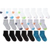 Hanes Boys’ Ankle Socks for Boys – Super Value 22-pack Quarter Socks – Lightweight Comfort – No Slip Fit Ez Sort(White/Gray/Black/Blue – 22 Pack)
