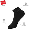 Hanes Boys’ No-show Socks Pack – 12-pack – Athletic Socks for Kids – Moisture-wicking, Cushioned Comfort(Black)