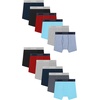 Hanes Boys’ Underwear Boxer Briefs Or Briefs Pack, 8 Or 12 Pack, Cotton Stretch Underwear for Boys & Toddler Boys(Black/Grey/Blue/Red – 12 Pack)
