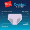 Hanes Girls’ Absorbency Briefs Underwear, 3 Pairs, Confident Nights Cotton Overnight Underwear for Girls(Grey/Aqua/Pink)