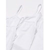 Hanes Girls’ Camisole, 100% Cotton Tagless Cami, Toddler Sizing, Multiple Packs & Colors Available(Gray/Pink/White – 2 Pack)