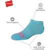 Hanes Girls’ Comfort Fit Heel Shield and No Show Socks, 10-Pair Packs(Pink/Blue/Orange/Green/Purple)