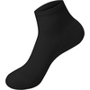 Hanes Girls’ White Crew, Ankle & No Show Socks Pack, Cushioned Socks, Uniform Socks for Girls, 12-pairs(Black)