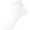 Hanes Girls’ White Crew, Ankle & No Show Socks Pack, Cushioned Socks, Uniform Socks for Girls, 12-pairs(White)
