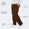 Hanes Men’s EcoSmart Sweatpants, Athletic Lounge Pants with Pockets, Open Hem Bottom, Fleece Pants(Army Brown)