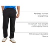 Hanes Men’s EcoSmart Sweatpants, Athletic Lounge Pants with Pockets, Open Hem Bottom, Fleece Pants(Black)