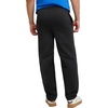 Hanes Men’s EcoSmart Sweatpants, Athletic Lounge Pants with Pockets, Open Hem Bottom, Fleece Pants(Black)