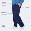 Hanes Men’s EcoSmart Sweatpants, Athletic Lounge Pants with Pockets, Open Hem Bottom, Fleece Pants(Navy)