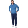 Hanes Men’s EcoSmart Sweatpants, Athletic Lounge Pants with Pockets, Open Hem Bottom, Fleece Pants(Navy)