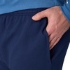 Hanes Men’s EcoSmart Sweatpants, Athletic Lounge Pants with Pockets, Open Hem Bottom, Fleece Pants(Navy)