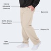 Hanes Men’s EcoSmart Sweatpants, Athletic Lounge Pants with Pockets, Open Hem Bottom, Fleece Pants(Sand)