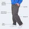 Hanes Men’s EcoSmart Sweatpants, Athletic Lounge Pants with Pockets, Open Hem Bottom, Fleece Pants(Smoke Gray)