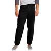 Hanes Men’s Ecosmart Best Sweatpants, Athletic Lounge Pants with C”ed Cuffs(Black – 2 Pack)
