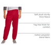 Hanes Men’s Ecosmart Best Sweatpants, Athletic Lounge Pants with C”ed Cuffs(Deep Red – 1 Pack)