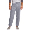Hanes Men’s Ecosmart Best Sweatpants, Athletic Lounge Pants with C”ed Cuffs(Light Steel – 2 Pack)