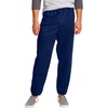 Hanes Men’s Ecosmart Best Sweatpants, Athletic Lounge Pants with C”ed Cuffs(Light Steel/Navy – 2 Pack)
