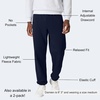 Hanes Men’s Ecosmart Best Sweatpants, Athletic Lounge Pants with C”ed Cuffs(Navy – 2 Pack)