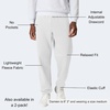 Hanes Men’s Ecosmart Best Sweatpants, Athletic Lounge Pants with C”ed Cuffs(White – 1 Pack)