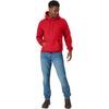 Hanes Men’s Hoodie – EcoSmart Fleece Hooded Sweatshirt for Men & Women – Midweight Fleece – Big & Tall Available(Deep Red)