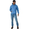Hanes Men’s Hoodie – EcoSmart Fleece Hooded Sweatshirt for Men & Women – Midweight Fleece – Big & Tall Available(Denim Blue)