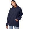 Hanes Men’s Hoodie – EcoSmart Fleece Hooded Sweatshirt for Men & Women – Midweight Fleece – Big & Tall Available(Heather Navy)