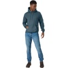 Hanes Men’s Hoodie – EcoSmart Fleece Hooded Sweatshirt for Men & Women – Midweight Fleece – Big & Tall Available(Metallic Teal)