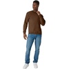 Hanes Men’s Sweatshirt, EcoSmart Fleece Crewneck Sweatshirt, Big & Tall Available, 1 or 2-Pack(Army Brown)