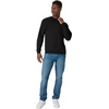 Hanes Men’s Sweatshirt, EcoSmart Fleece Crewneck Sweatshirt, Big & Tall Available, 1 or 2-Pack(Black)