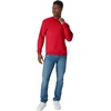 Hanes Men’s Sweatshirt, EcoSmart Fleece Crewneck Sweatshirt, Big & Tall Available, 1 or 2-Pack(Deep Red)