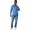 Hanes Men’s Sweatshirt, EcoSmart Fleece Crewneck Sweatshirt, Big & Tall Available, 1 or 2-Pack(Denim Blue)