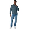 Hanes Men’s Sweatshirt, EcoSmart Fleece Crewneck Sweatshirt, Big & Tall Available, 1 or 2-Pack(Metallic Teal)