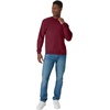 Hanes Men’s Sweatshirt, EcoSmart Fleece Crewneck Sweatshirt, Big & Tall Available, 1 or 2-Pack(Mulled Berry)