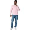 Hanes Men’s Sweatshirt, EcoSmart Fleece Crewneck Sweatshirt, Big & Tall Available, 1 or 2-Pack(Pale Pink)