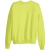 Hanes Men’s Sweatshirt, EcoSmart Fleece Crewneck Sweatshirt, Big & Tall Available, 1 or 2-Pack(Safety Green – 1 Pack)