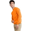 Hanes Men’s Sweatshirt, EcoSmart Fleece Crewneck Sweatshirt, Big & Tall Available, 1 or 2-Pack(Safety Orange)