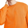 Hanes Men’s Sweatshirt, EcoSmart Fleece Crewneck Sweatshirt, Big & Tall Available, 1 or 2-Pack(Safety Orange)